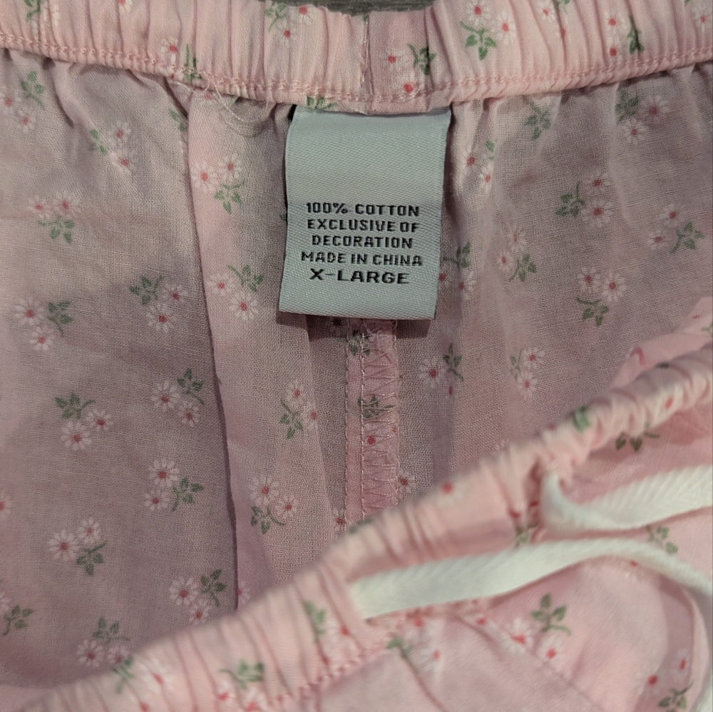 Villager by Liz Claiborne 100% Cotton Pajama Set Tank Top and Shorts Cottagecore - Picture 8 of 10
